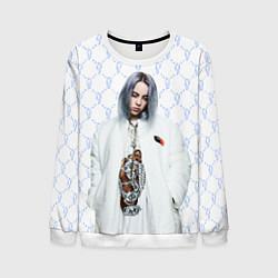 Свитшот мужской BILLIE EILISH: White Fashion, цвет: 3D-белый