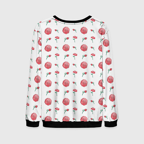 Мужской свитшот Спокойная лисичка / 3D-Черный – фото 2