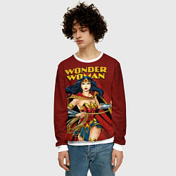 Свитшот мужской Wonder Woman, цвет: 3D-белый — фото 2