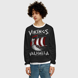 Свитшот мужской Vikings Valhalla, цвет: 3D-белый — фото 2
