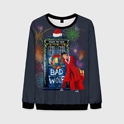 Свитшот мужской Doctor Who, цвет: 3D-черный