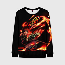 Свитшот мужской Demon Slayer, цвет: 3D-черный