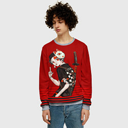 Свитшот мужской Demon Slayer, цвет: 3D-меланж — фото 2