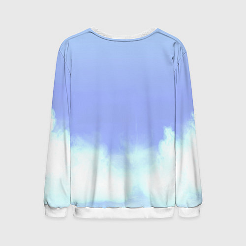 Мужской свитшот Лазурный путь / 3D-Белый – фото 2