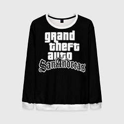 Свитшот мужской GTA San Andreas, цвет: 3D-белый