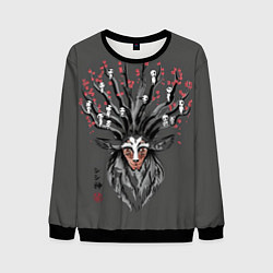 Свитшот мужской Princess Mononoke, цвет: 3D-черный