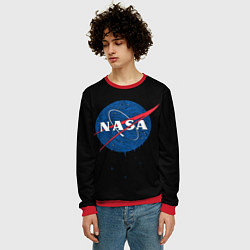 Свитшот мужской NASA Краски, цвет: 3D-красный — фото 2
