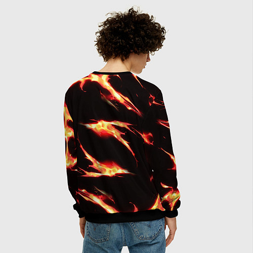 Мужской свитшот KIMETSU NO YAIBA / 3D-Черный – фото 4