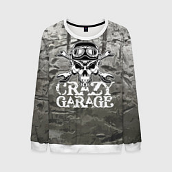 Свитшот мужской Crazy garage, цвет: 3D-белый