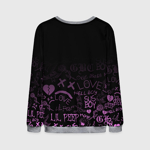 Мужской свитшот LIL PEEP / 3D-Меланж – фото 2