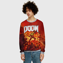 Свитшот мужской DOOM, цвет: 3D-меланж — фото 2