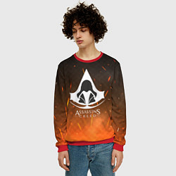 Свитшот мужской Assasin's creed, цвет: 3D-красный — фото 2