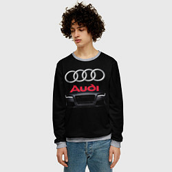 Свитшот мужской AUDI, цвет: 3D-меланж — фото 2