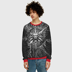 Свитшот мужской The Witcher, цвет: 3D-красный — фото 2