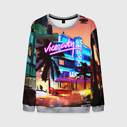 Свитшот мужской GTA: VICE CITY, цвет: 3D-меланж