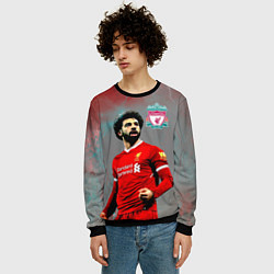 Свитшот мужской Mohamed Salah, цвет: 3D-черный — фото 2