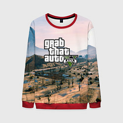 Свитшот мужской Grand Theft Auto 5, цвет: 3D-красный