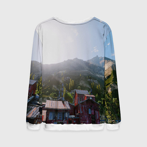 Мужской свитшот GTA Online / 3D-Белый – фото 2