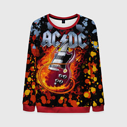 Свитшот мужской ACDC, цвет: 3D-красный