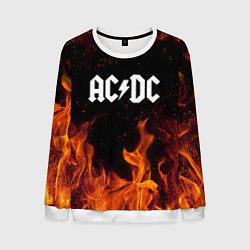 Свитшот мужской AC DC, цвет: 3D-белый