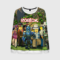 Свитшот мужской ROBLOX, цвет: 3D-белый