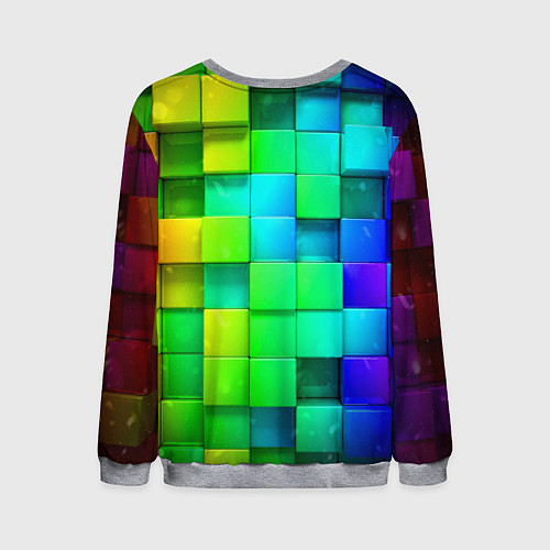 Мужской свитшот Minecraft Майнкрафт / 3D-Меланж – фото 2