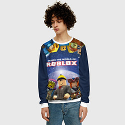 Свитшот мужской ROBLOX, цвет: 3D-белый — фото 2