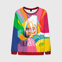 Свитшот мужской BILLIE EILISH, цвет: 3D-красный