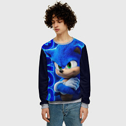 Свитшот мужской SONIC, цвет: 3D-меланж — фото 2