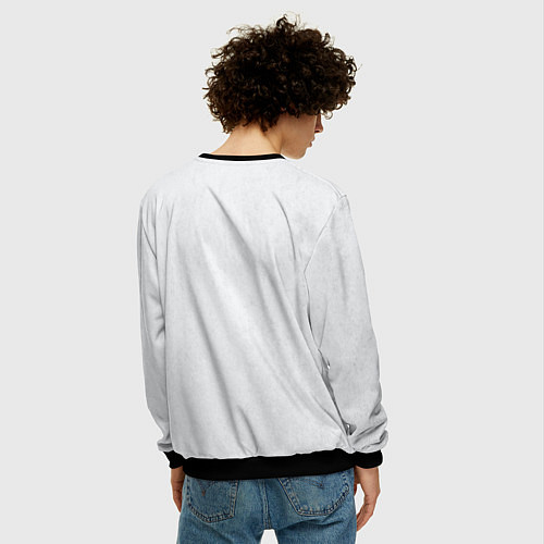 Мужской свитшот Бывших не бывает погранвойска / 3D-Черный – фото 4