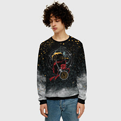 Свитшот мужской Стальной алхимик, цвет: 3D-черный — фото 2