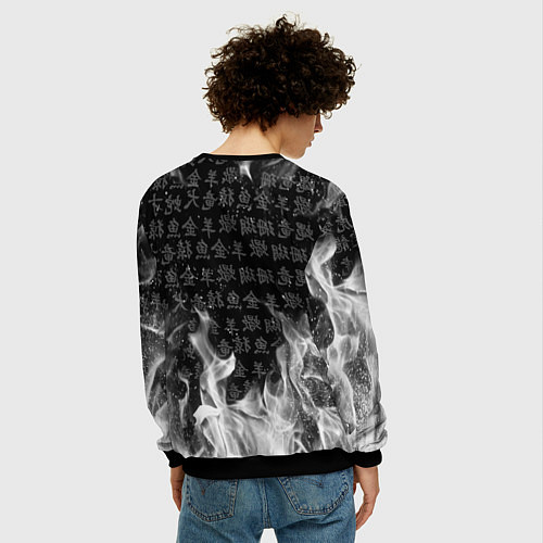 Мужской свитшот SENPAI / 3D-Черный – фото 4