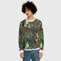 Свитшот мужской Abstraction Pattern, цвет: 3D-белый — фото 2