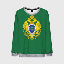 Свитшот мужской Пограничная служба зеленый, цвет: 3D-меланж