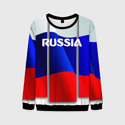 Свитшот мужской Россия, цвет: 3D-черный