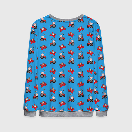 Мужской свитшот Поросенок Пётр / 3D-Меланж – фото 2