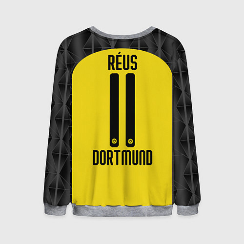 Мужской свитшот Reus home UEFA 19-20 / 3D-Меланж – фото 2