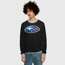 Свитшот мужской SUBARU, цвет: 3D-меланж — фото 2