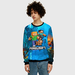 Свитшот мужской Minecraft Майнкрафт, цвет: 3D-черный — фото 2