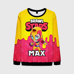 Свитшот мужской BRAWL STARS MAX, цвет: 3D-черный