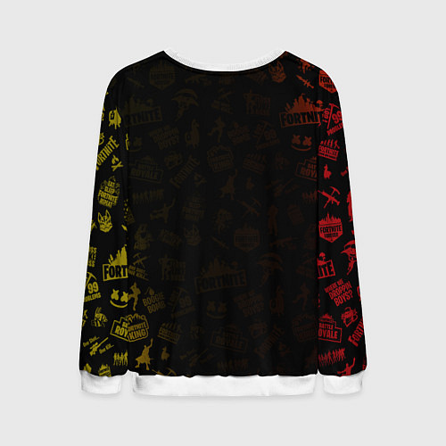 Мужской свитшот Fortnite Durrr Burger / 3D-Белый – фото 2