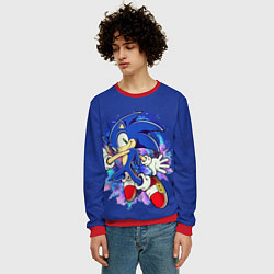 Свитшот мужской Sonic, цвет: 3D-красный — фото 2