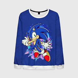 Свитшот мужской Sonic, цвет: 3D-белый