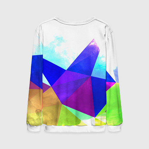 Мужской свитшот Сноуборд / 3D-Белый – фото 2