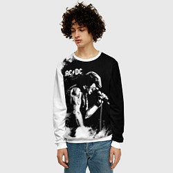 Свитшот мужской ACDC, цвет: 3D-белый — фото 2