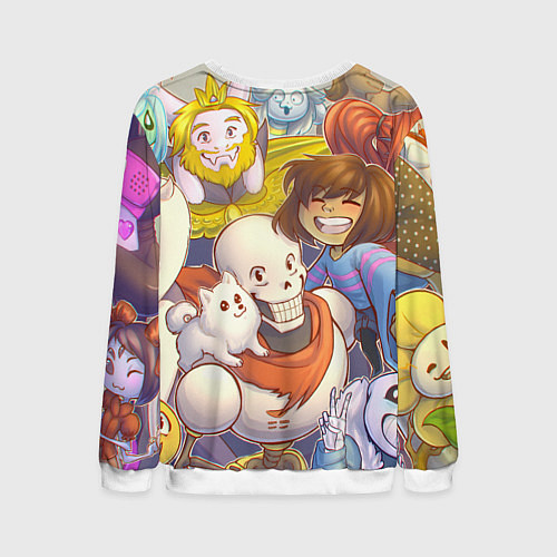 Мужской свитшот UNDERTALE / 3D-Белый – фото 2