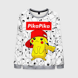 Свитшот мужской ПИКАЧУ, цвет: 3D-меланж