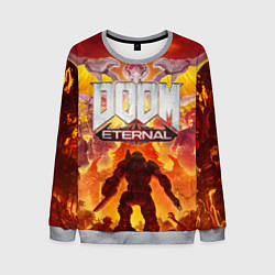 Свитшот мужской DOOM Eternal, цвет: 3D-меланж