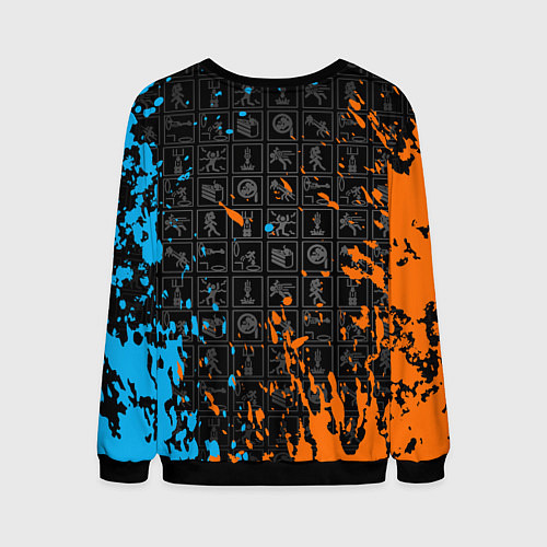Мужской свитшот PORTAL 2 / 3D-Черный – фото 2