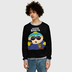 Свитшот мужской South Park Картман полицейский, цвет: 3D-меланж — фото 2
